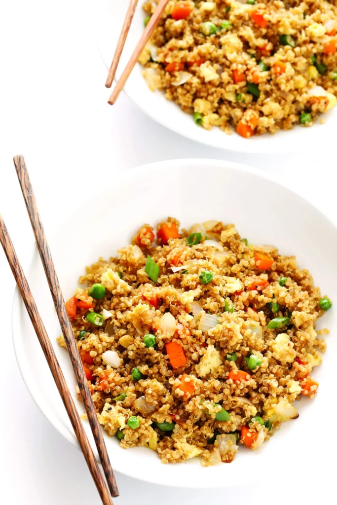 healthy quinoa fried rice