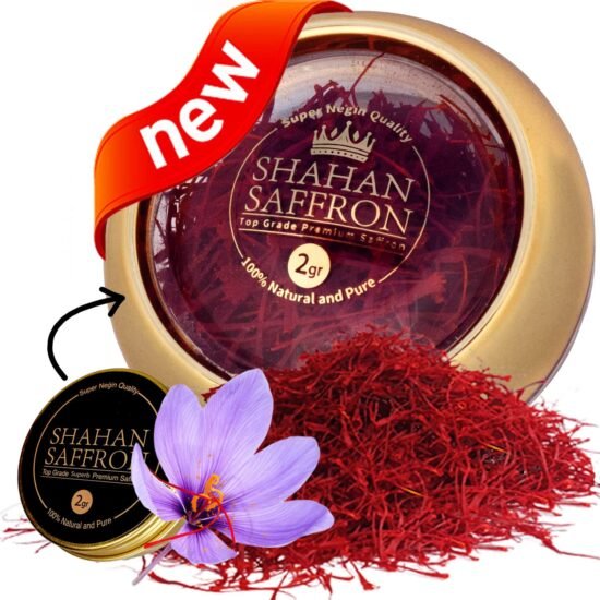 Shahan Saffron top grade superior saffron threads, Super Negin premium quality, 2 grams pack.