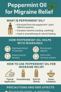 how to use peppermint oil for migraines