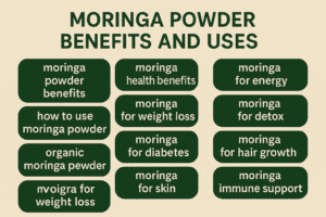 uses of moringa powder